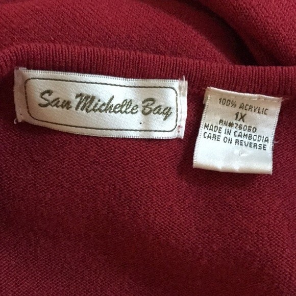 San Michelle Bay Button Sweater 1X - Picture 5 of 5